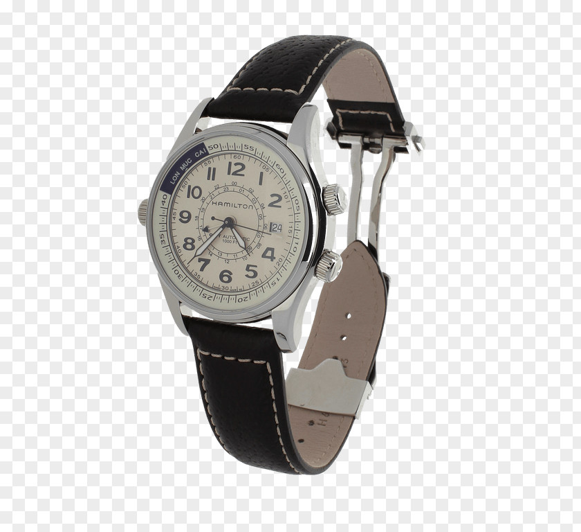 Watch Hamilton Company Strap Greenwich Mean Time PNG