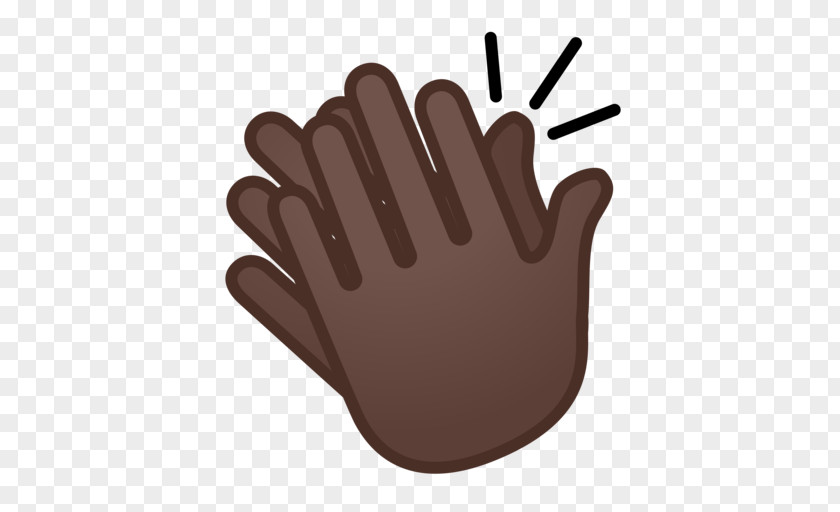 Applause Clapping Thumb Hand Dark Skin PNG