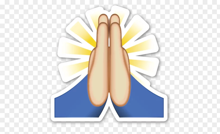 Emoji Praying Hands Emojipedia Prayer Sticker PNG