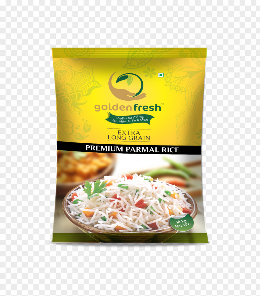 Golden Rice Basmati Jasmine Packaging And Labeling Vegetarian Cuisine PNG