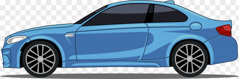 Blue Cartoon Car Sports Luxury Vehicle Mercedes-Benz B-Class PNG