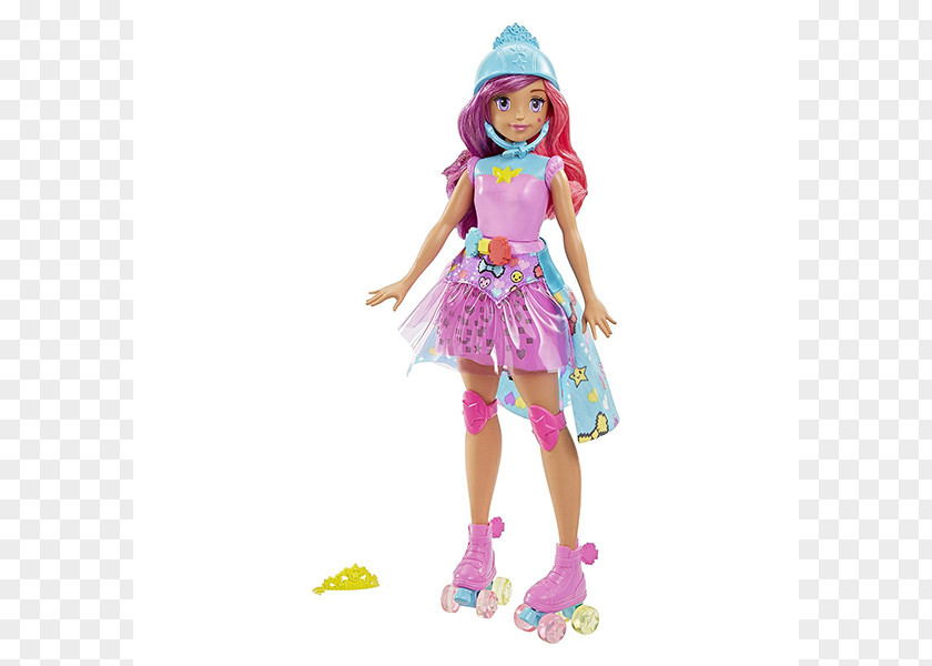 Doll Ken Barbie Video Game Hero Light-Up Skates Toy PNG