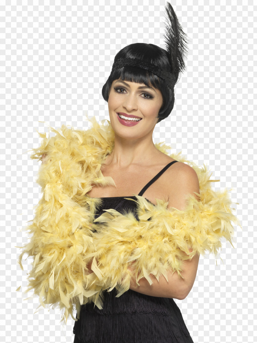 Feather Boa Shawl Costume Party 1920s Clothing Accessories PNG