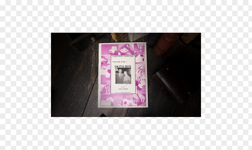 Justin Kan Magic With Faucett Ross Okito Box Paper Book PNG