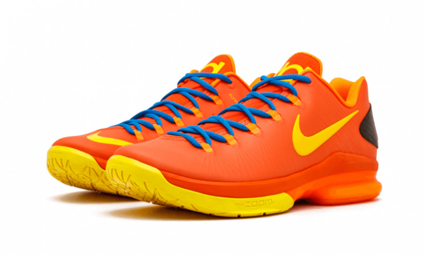 Orange Nike Zoom KD Line Sports Shoes PNG