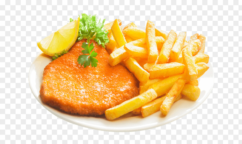 Pizza French Fries Wiener Schnitzel Veal Milanese PNG