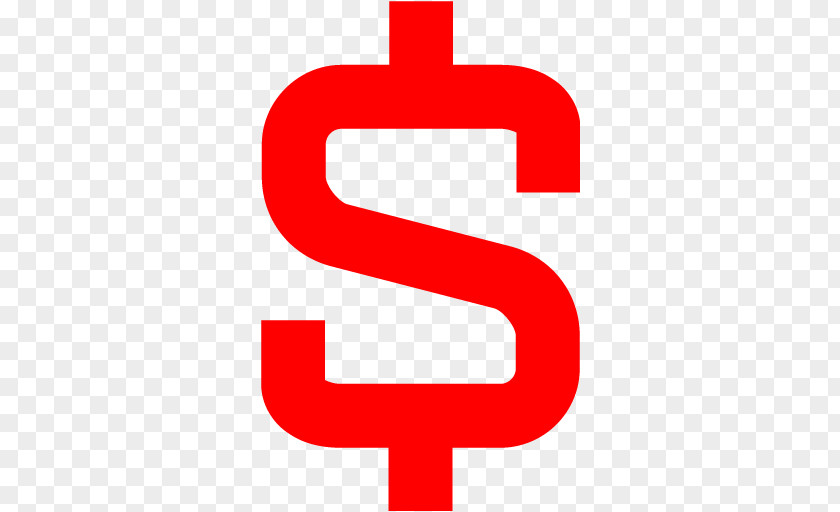 Red Dollar Sign Clip Art PNG