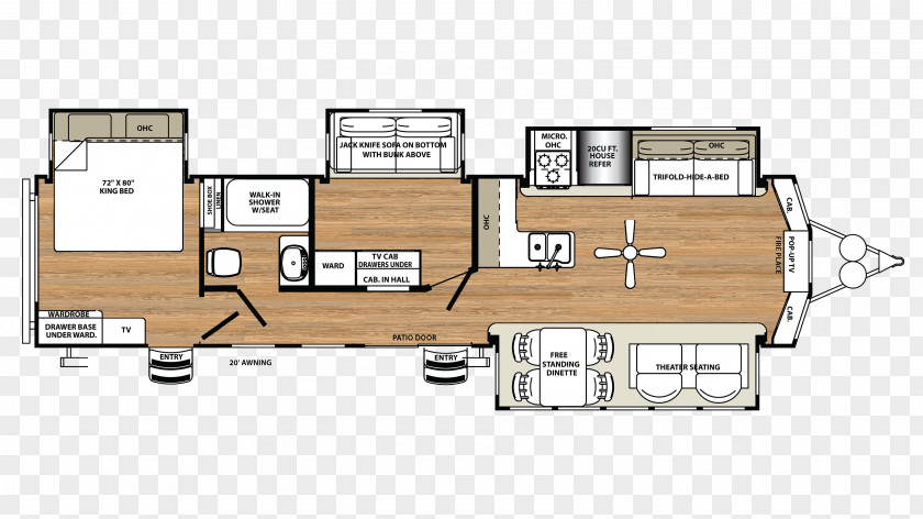 Rv Camping Floor Plan Campervans Caravan House PNG