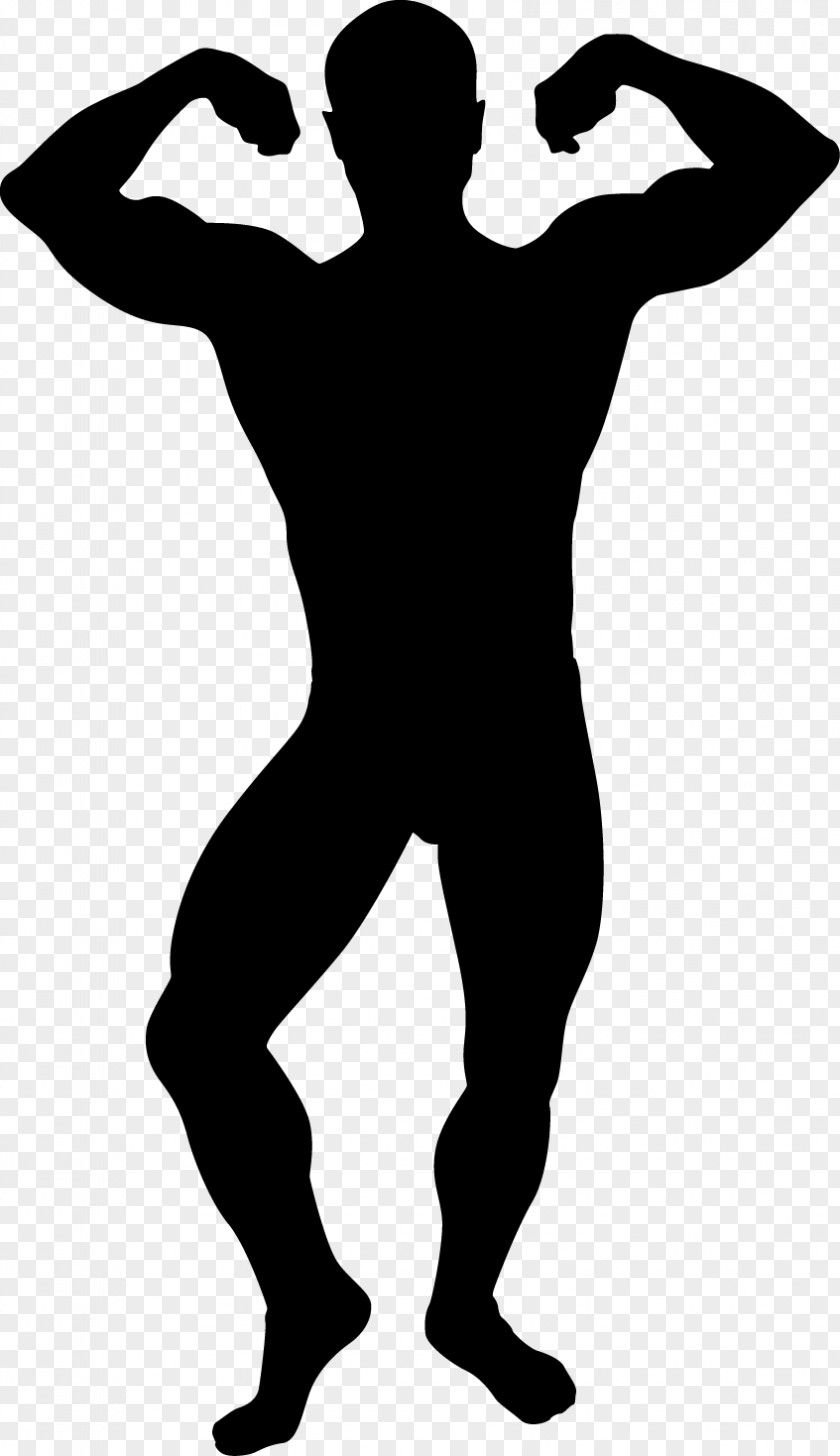 Silhouette Standing Fitness Cartoon PNG