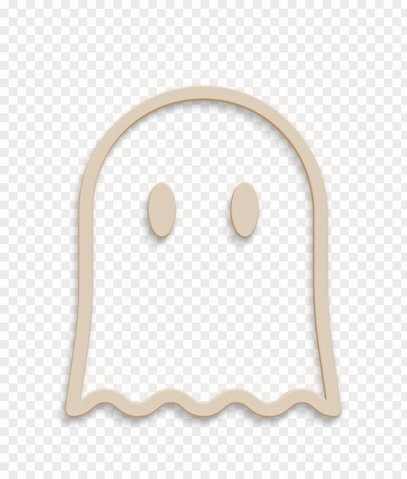 Smile Nose Ghost Icon Halloween PNG