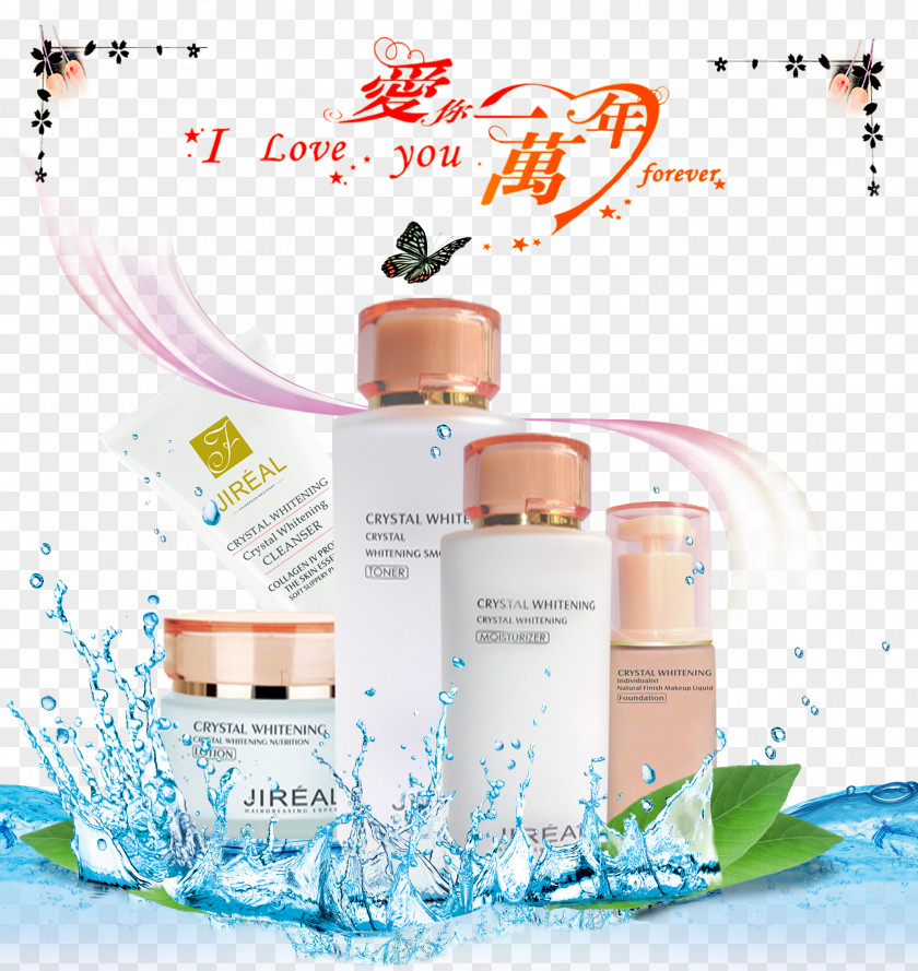 Whitening Combination Package Poster Cosmetics PNG