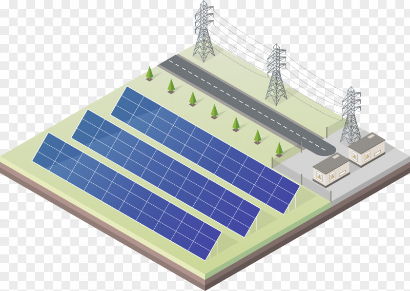 Energy Photovoltaic Power Station Solar Panels PNG