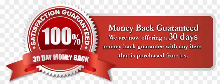 Money Back Guarantee Speaker Grille Label Textile Product Logo PNG