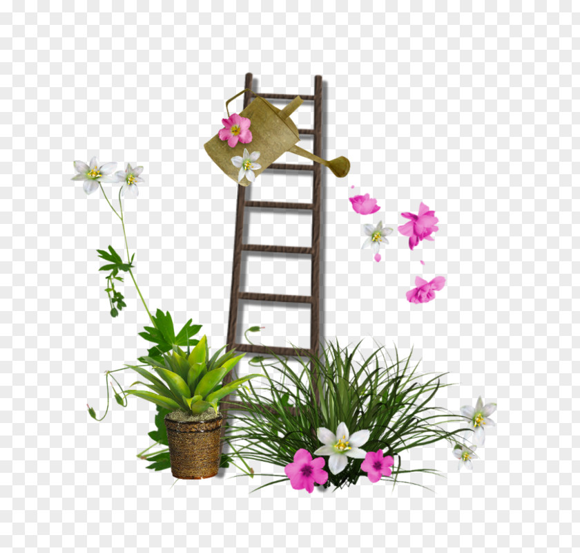 Stairs Watering Cans Gardening Flowerpot Ceramic PNG
