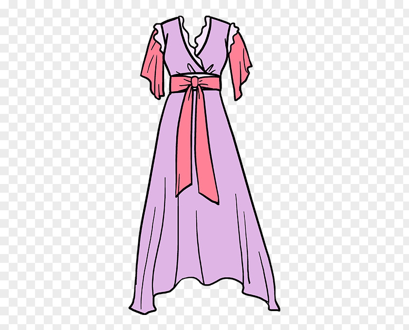 Dress Drawing Sketch Vector Gown Pattern Clothing PNG