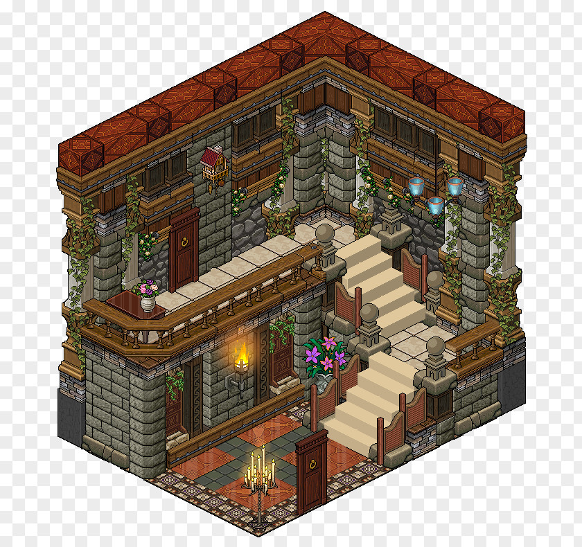 Habbo Room Bg House Living Pixel Art PNG