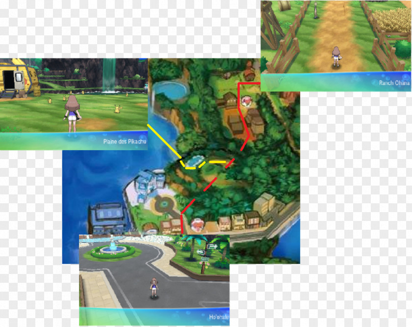 Pikachu Pokémon Ultra Sun And Moon Road Ohana Biome PNG