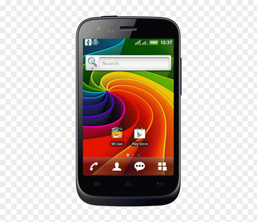 Smartphone Micromax Informatics Canvas HD A116 2 Bolt A46 (Black) PNG