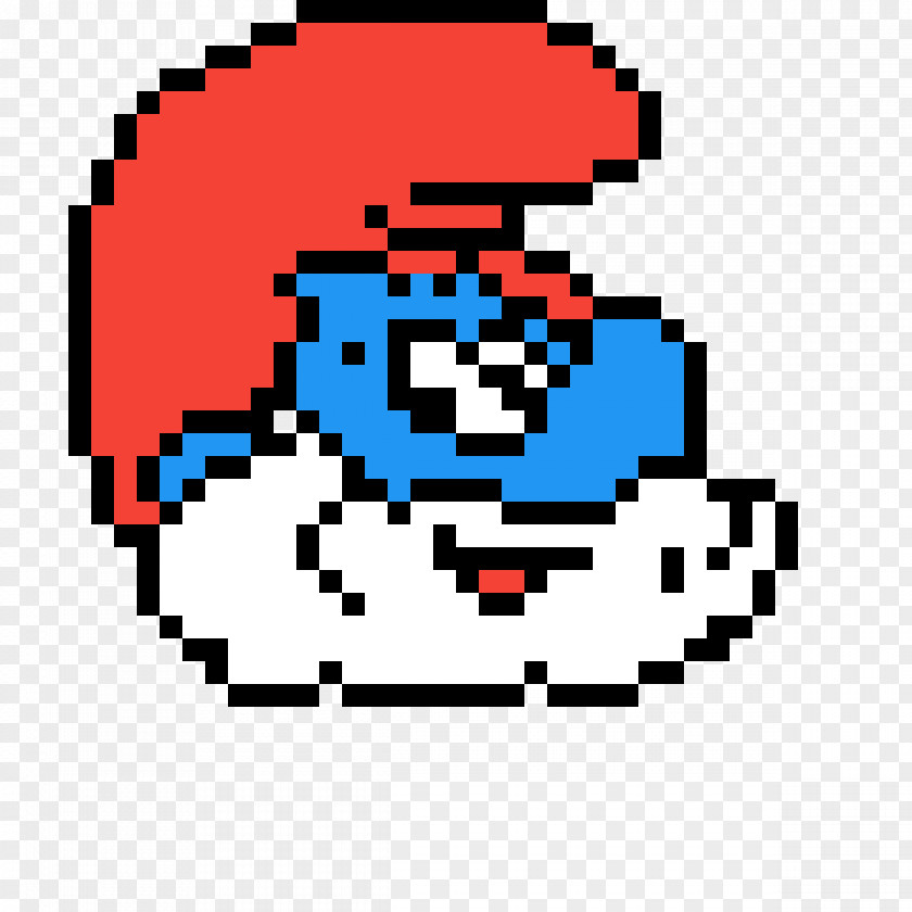 Smurfs Pixel Art Smurfette Papa Smurf PNG