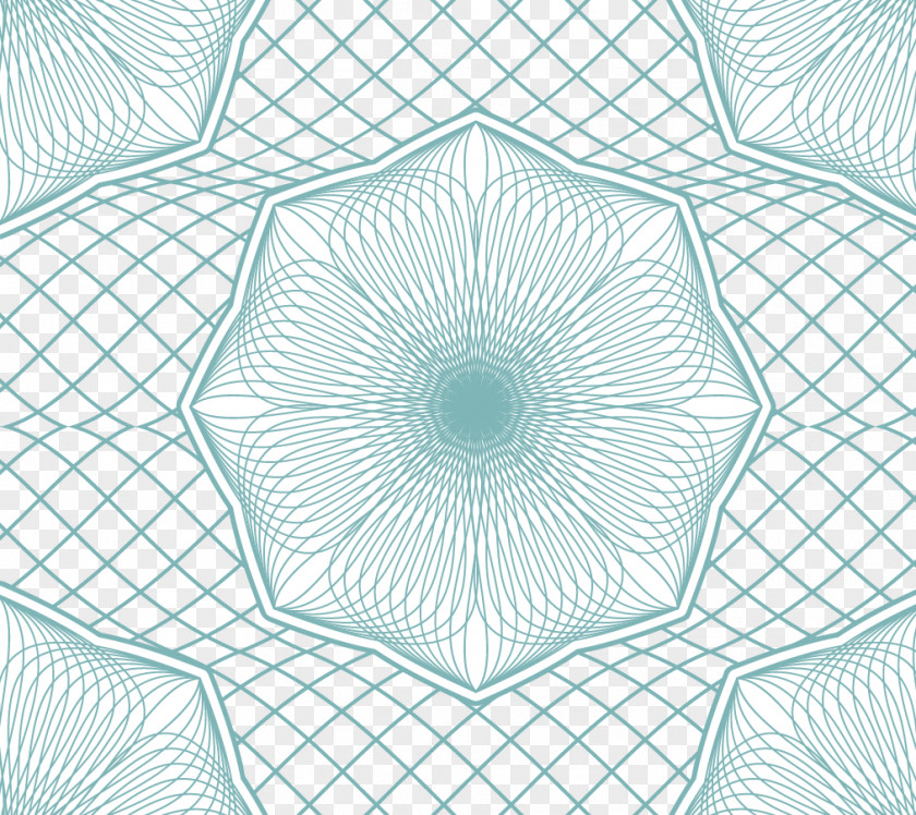 Abstract Guillochxe9 Ornament Pattern PNG