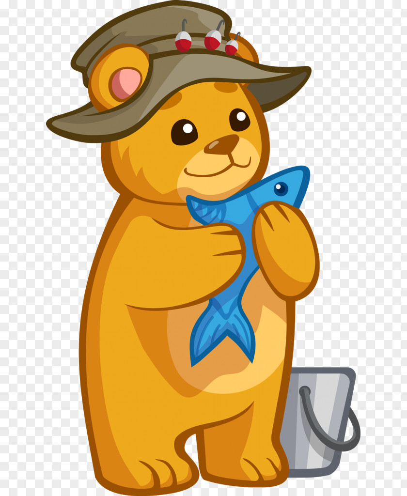 Bear Brown Fishing Clip Art PNG