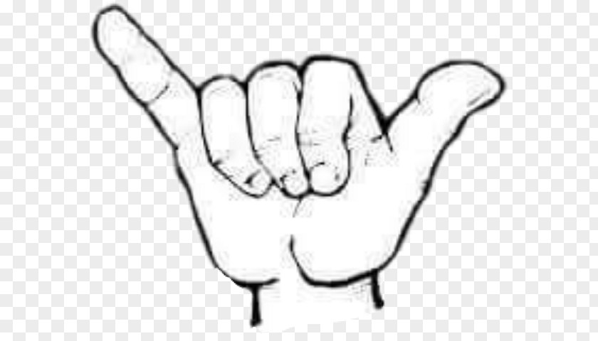 Hand Shaka Sign Language Hawaii Aloha PNG