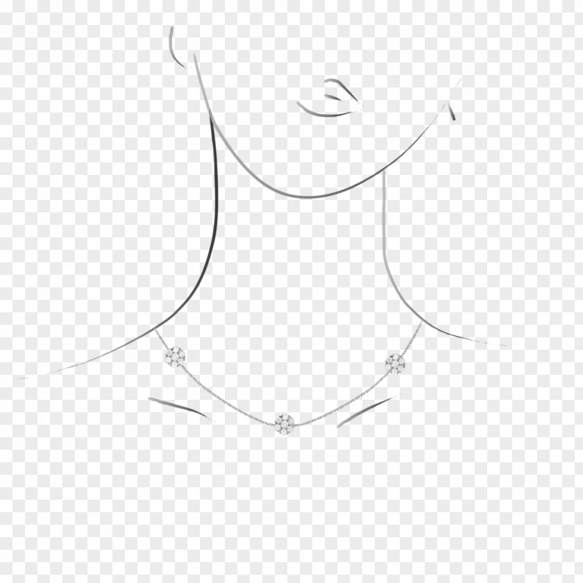 Jewellery Model Necklace White Chain PNG
