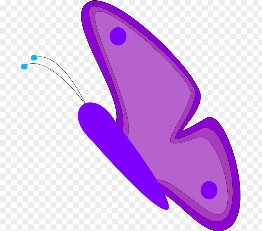 Purple Butterfly Clip Art PNG