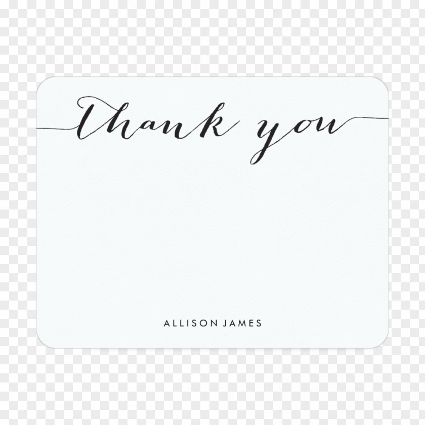 Thank You Calligraphy Paper Ink Color Printing Text PNG