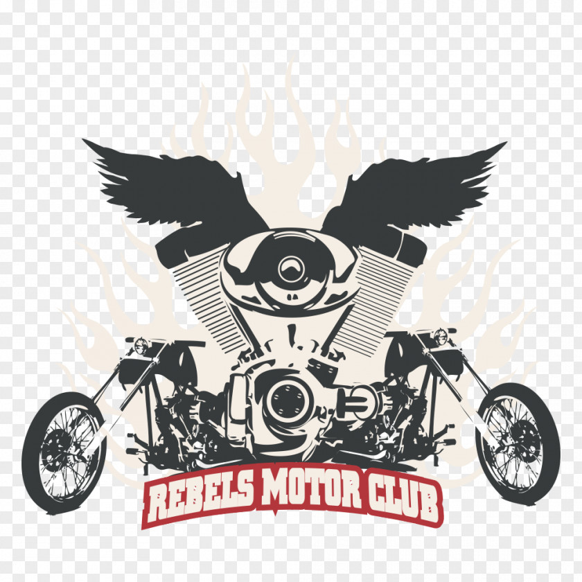Vector Motorcycle Printing T-shirt PNG