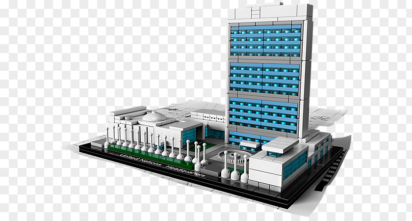 Building United Nations Headquarters Lego Architecture PNG