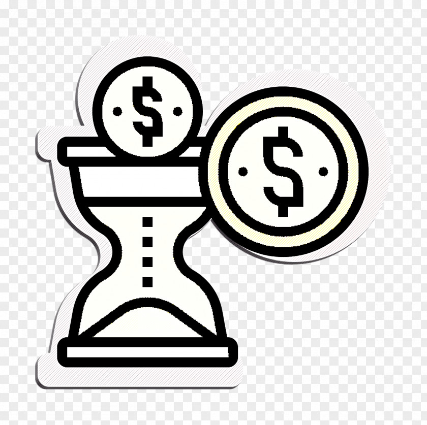 Saving And Investment Icon Hourglass Time Is Money PNG