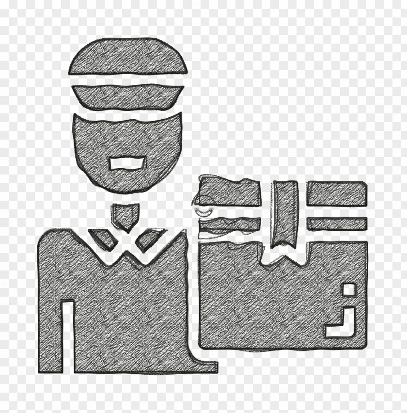 Delivery Man Icon Logistic Courier PNG
