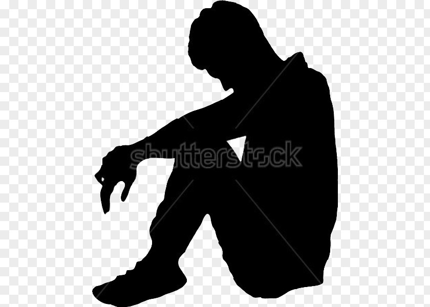 Silhouette Sadness Depression PNG
