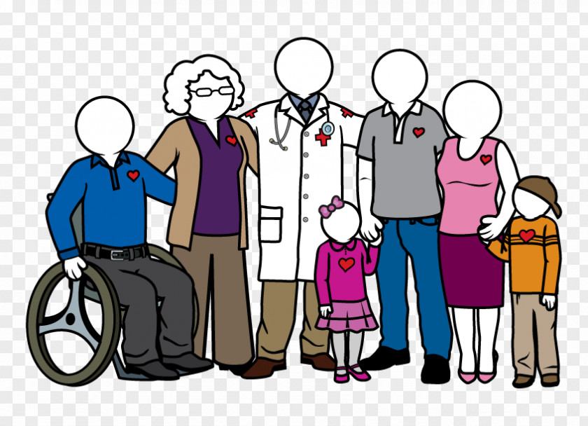 Art Style Group Of People Background PNG