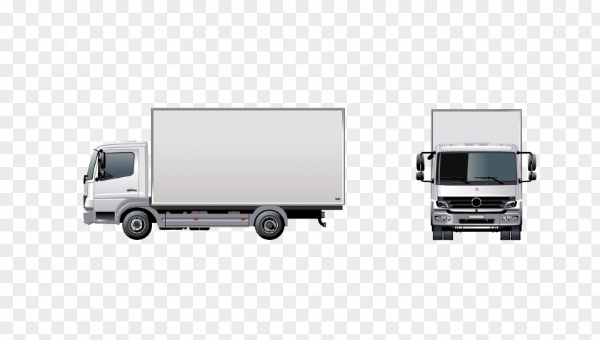 Truck Van Cargo Intermodal Container PNG