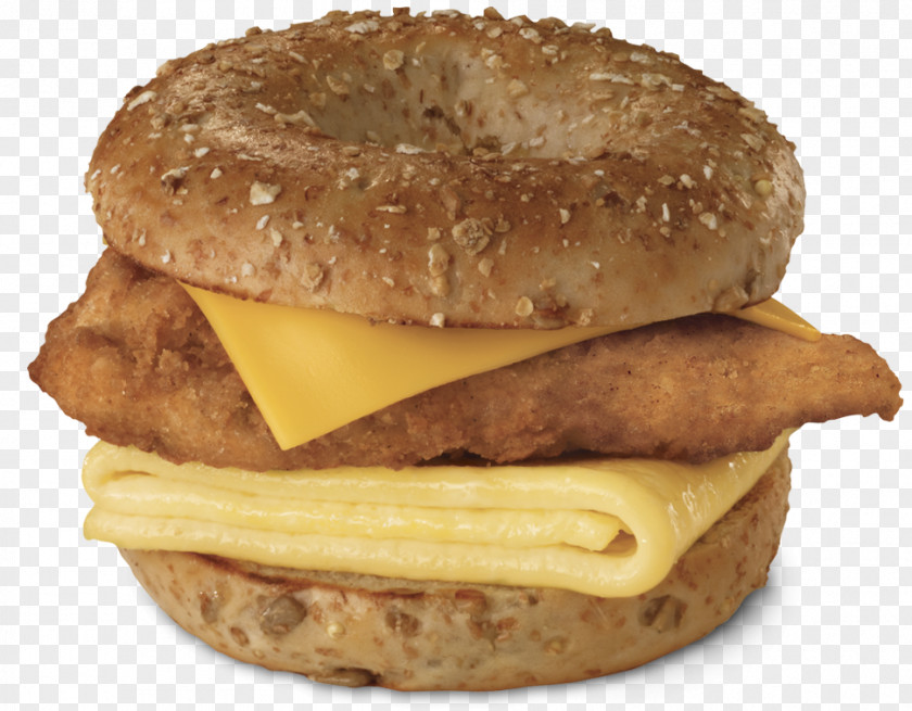 Bagel Breakfast Burrito Chicken Sandwich Fast Food Bacon, Egg And Cheese PNG