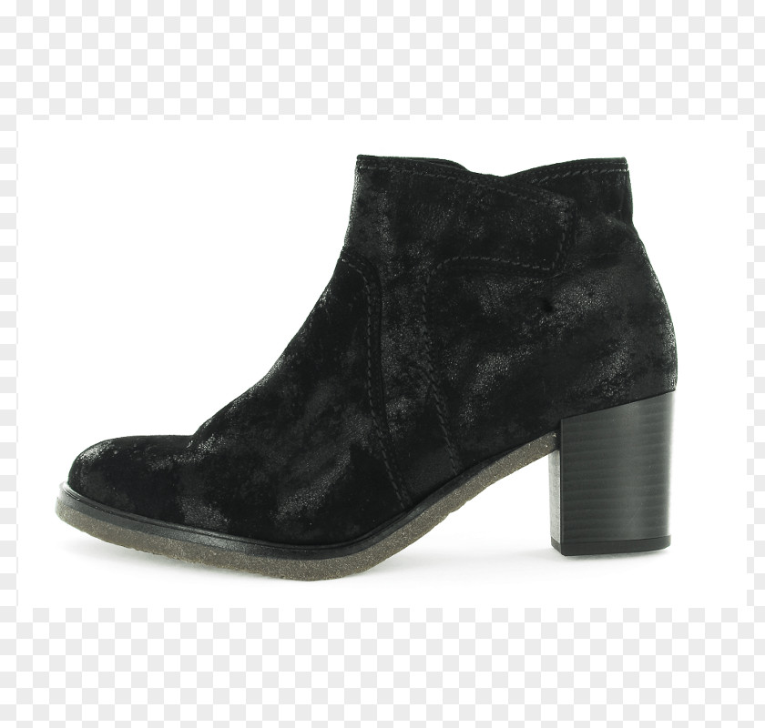 Boot Shoe Suede Black Heel PNG