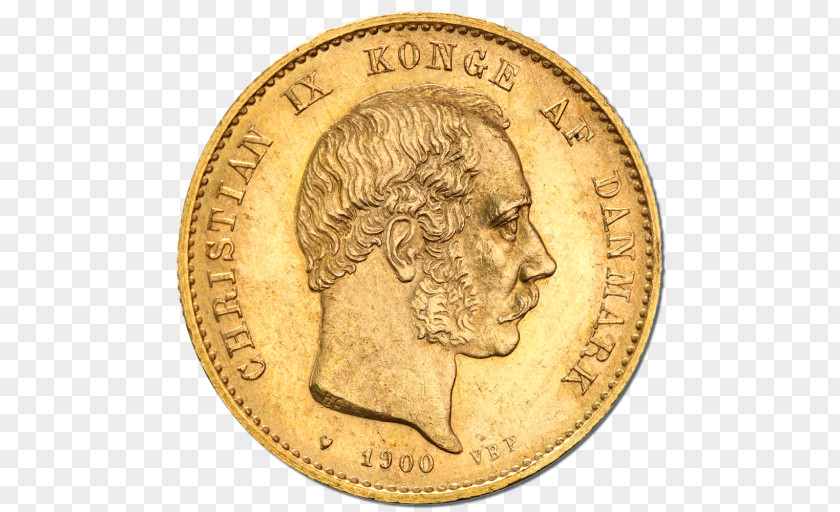 Coin Gold Danish Krone Franc PNG
