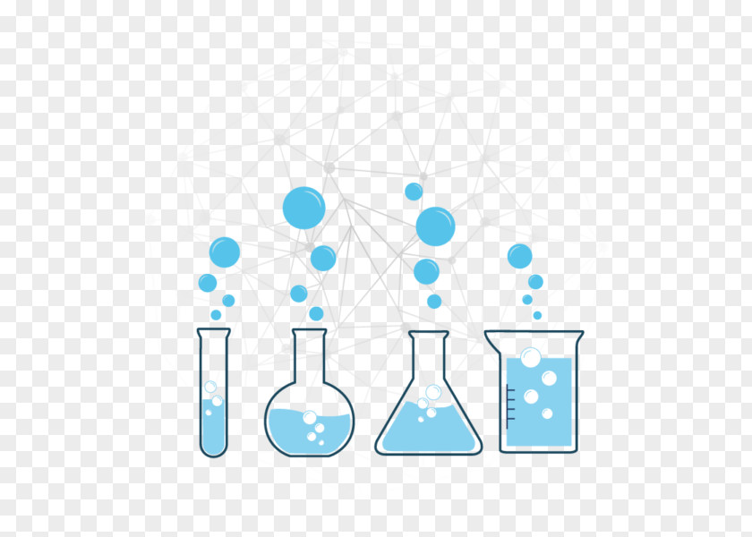 Diagram Chemistry Laboratory Flask Blue Line Water Art PNG
