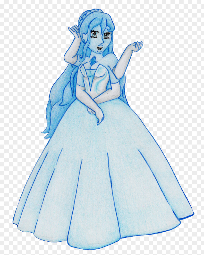 Fairy Costume Design Gown Sketch PNG