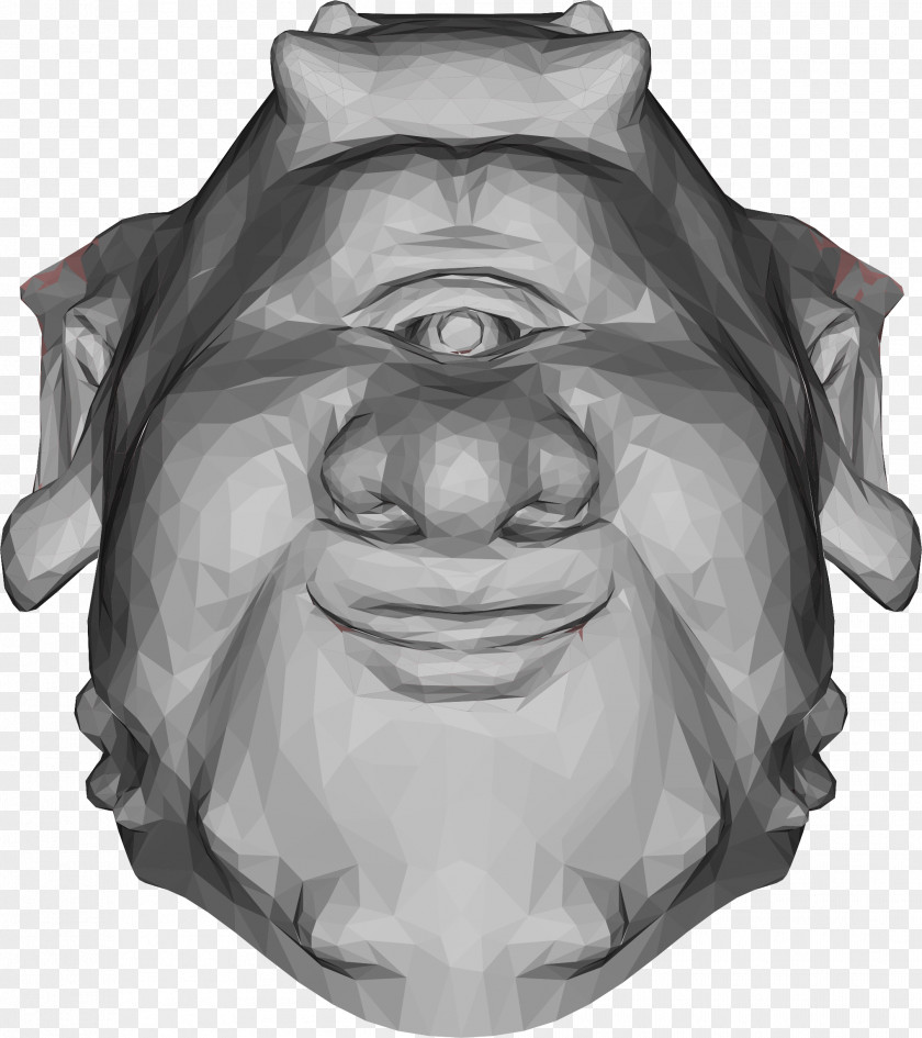 Lions Head Low Poly Drawing Oni Clip Art PNG