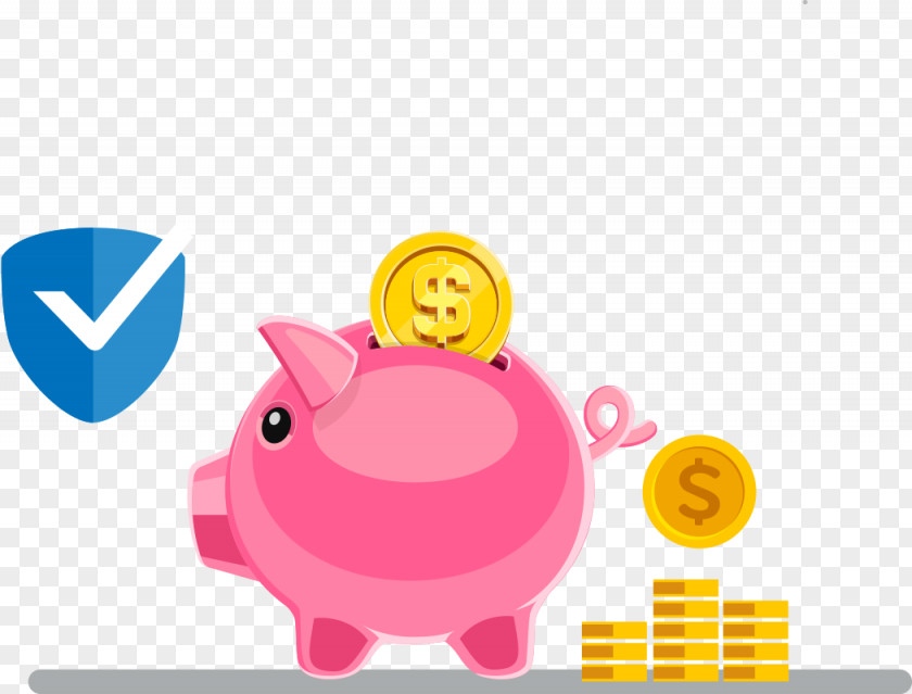 Bank Insurance Money Saving Piggy Investment PNG