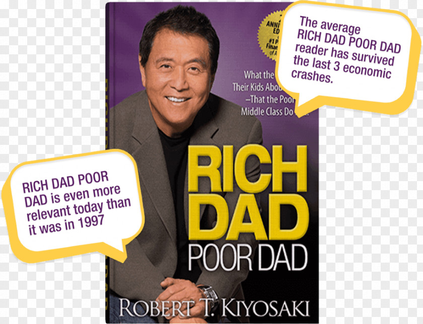 Book Rich Dad Poor Dad, Robert T. Kiyosaki: Psychology Kiyosaki Why We Want You To Be Rich: Two Men, One Message Think And Grow PNG