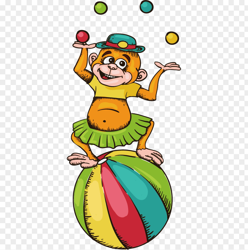 Cartoon Circus Illustration PNG