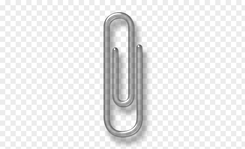 Grey Paper Clip Icon Adhesive Tape Binder PNG