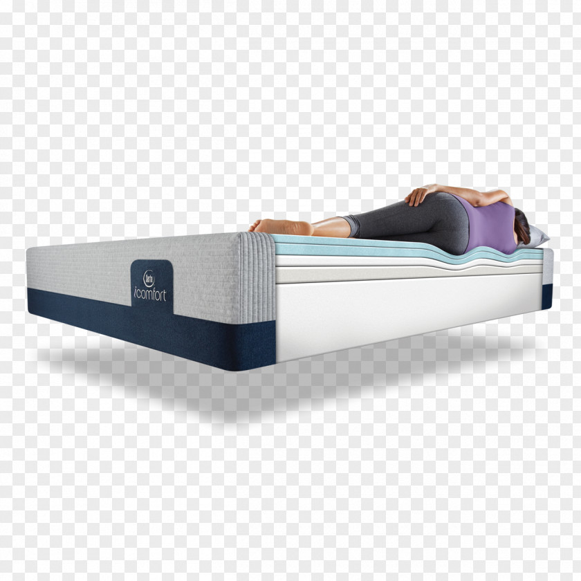 Mattress Serta IComfort Blue 300 Firm Touch 11.25 Inch Memory Foam PNG