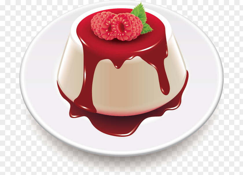 Cake Panna Cotta Cream Italian Cuisine Gelatin Dessert Clip Art PNG