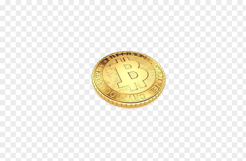 Gold Material Bitcoin Cryptocurrency Exchange PNG