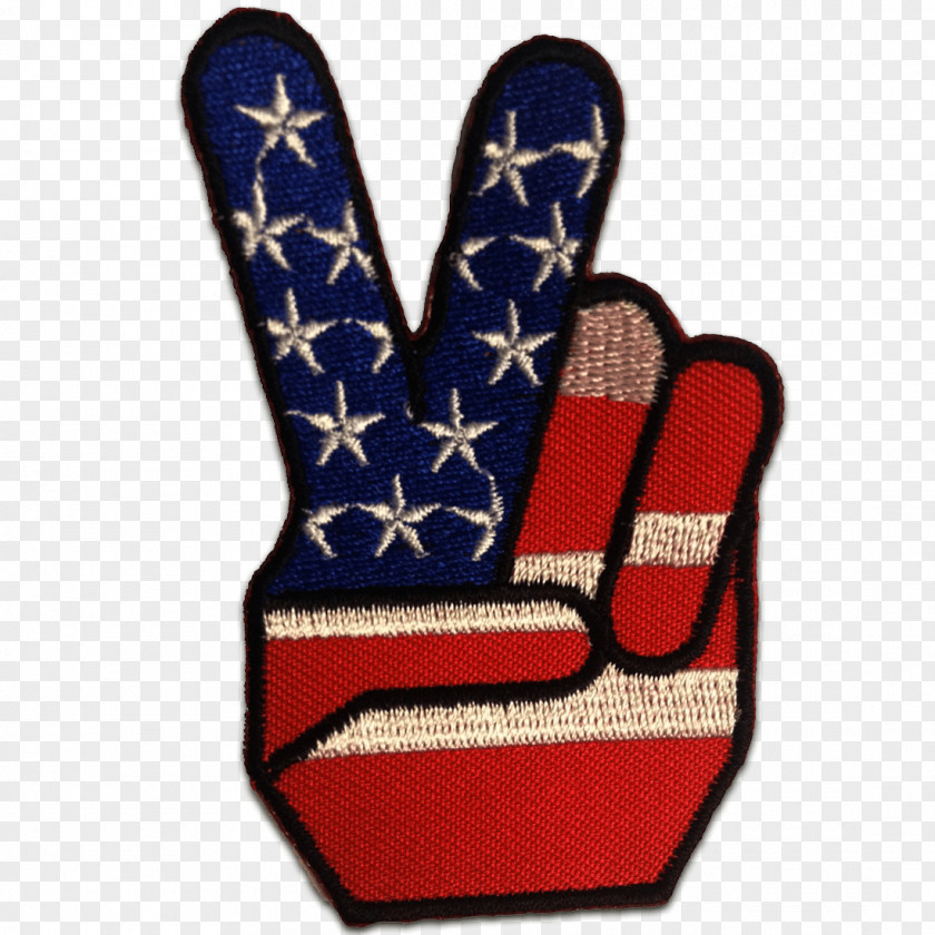 United States Embroidered Patch Iron-on V Sign Clothing PNG